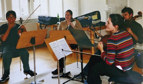 Stimmung gut! Auch beim Kammermusikkurs 2002. Foto: JMD