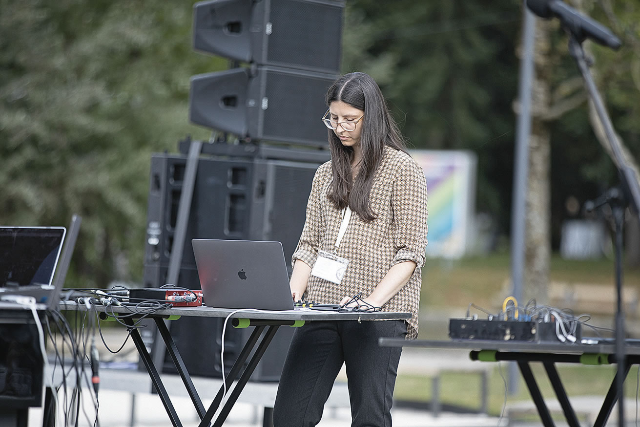 Artemi-Maria Gioti: posthumanistische Kompositionskonzepte. Foto: Bias/Ars Electronica 2020