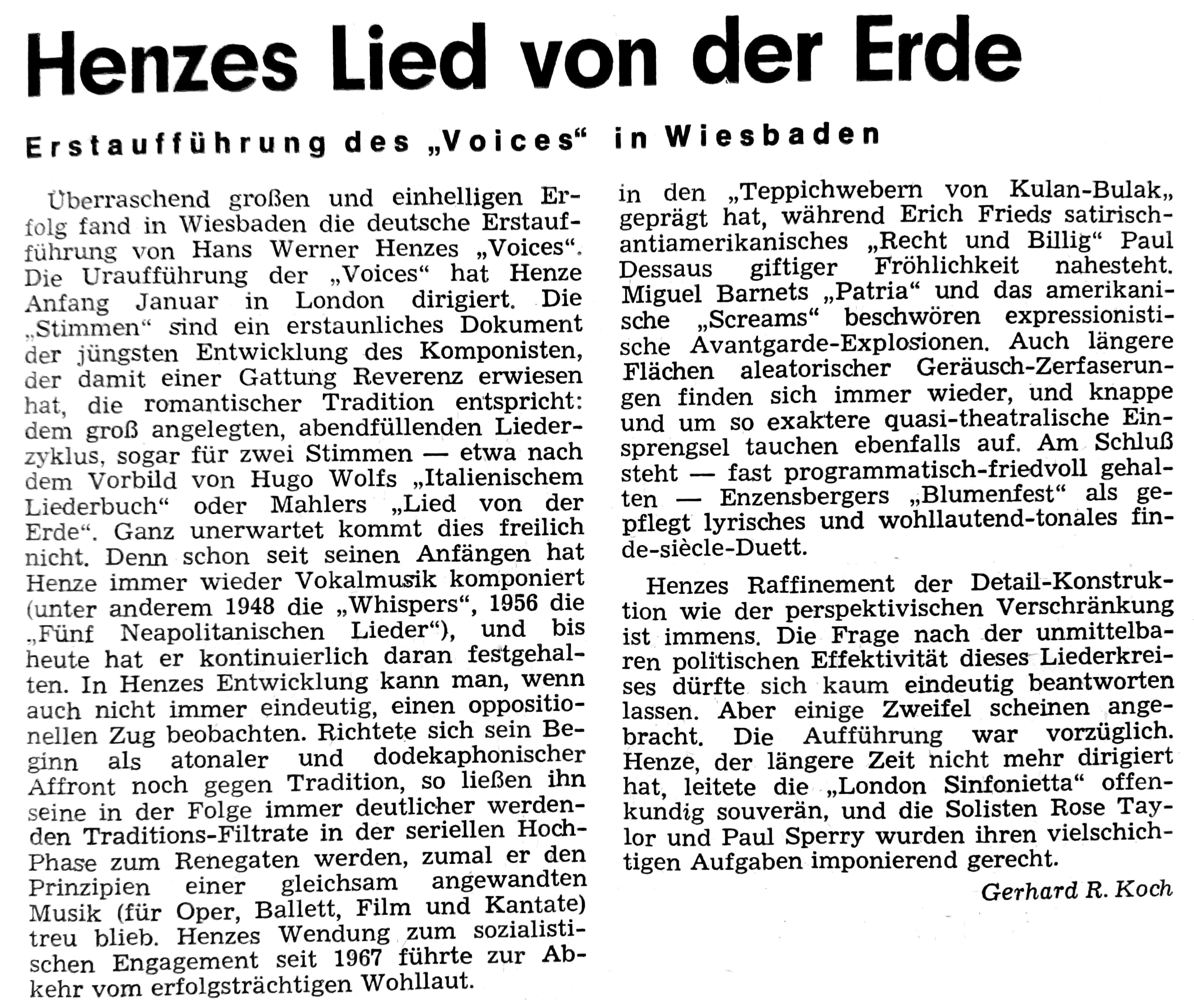 Neue Musikzeitung, XXIII. Jg., Nr. 4, August/September 1974