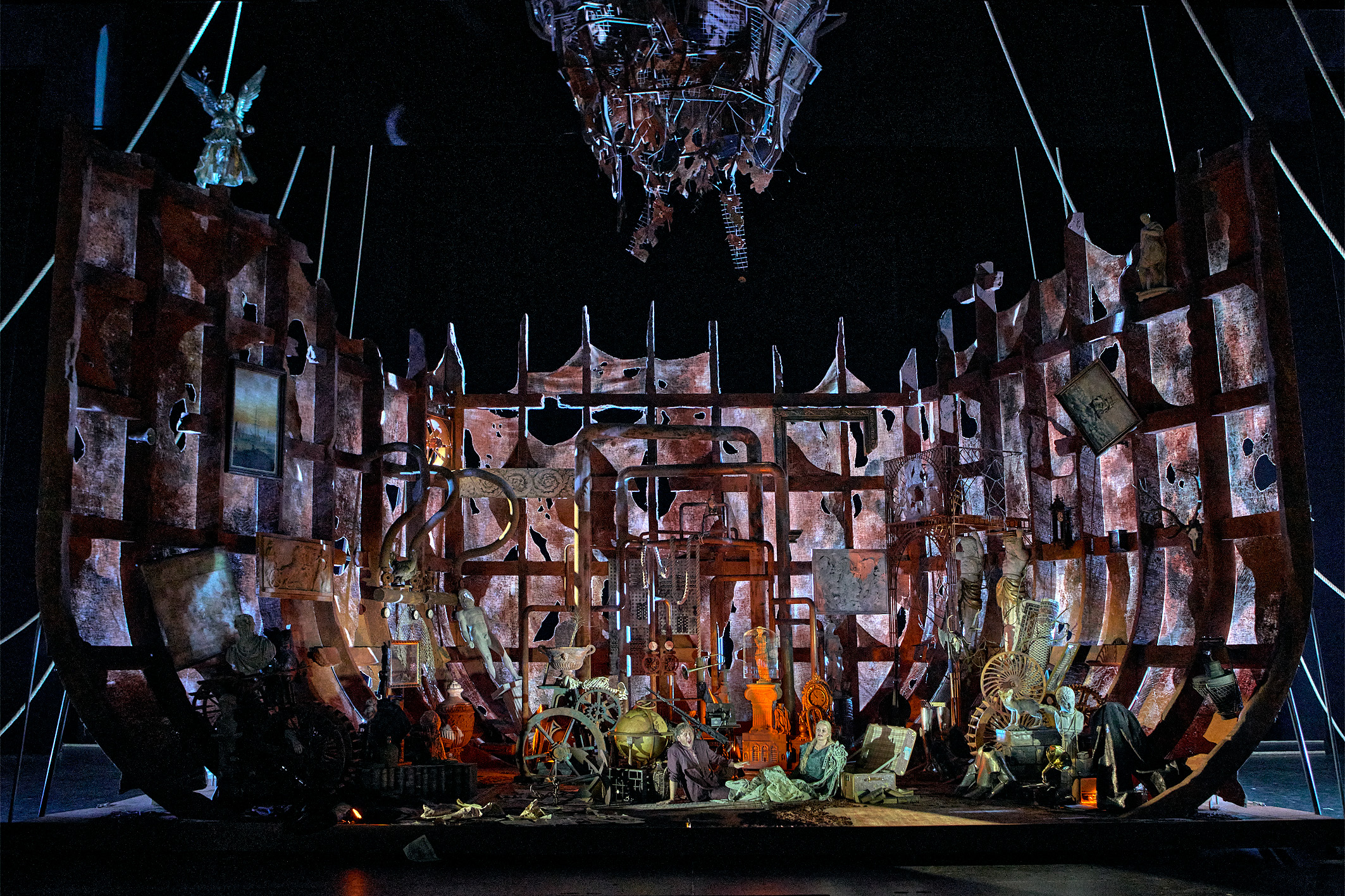 Tristan und Isolde. 2. Aufzug. Andreas Schager (Tristan) und Camilla Nylund (Isolde). Foto: Bayreuther Festspiele / Enrico Nawrath