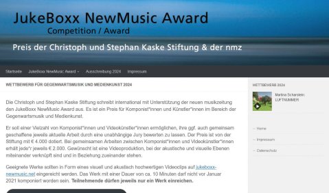 Website JukeBoxx NewMusic Award