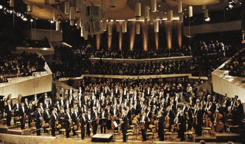 Unser Bild: Beifall für die Berliner Philharmoniker. Foto: Berliner Festspiele