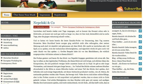 Weblog Szene Neue Musik