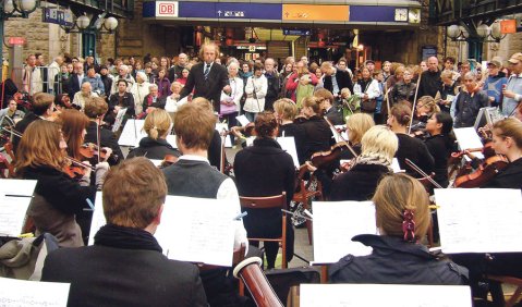 Orchesterkonzert in der DB-Wandelhalle. Foto: Landesmusikrat Hamburg