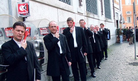 Cantabile Limburg, eines der federführenden Ensembles beim Offenen Singen für Männerchöre in Frankfurt. Foto: Cantabile