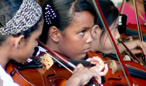 Musik als Lebensmittelpunkt venezolanischer Kinder. Foto: Juan Martin Koch