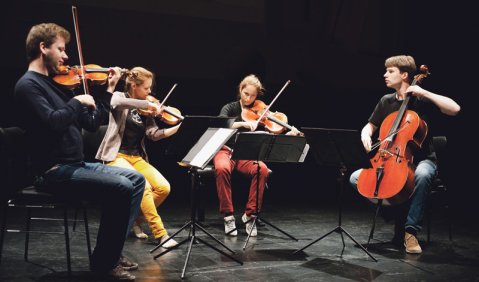 1. Preis für das Armida Quartett. Foto: Daniela Lelang/ARD-Wettbewerb