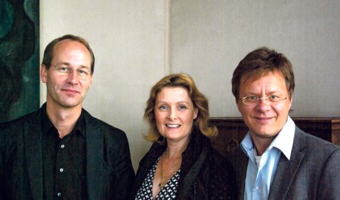 Engagiertes Quartett-Verbands-Trio: Bernhard Schmidt, Monika Henschel und Tim Vogler (v.l.n.r.). Foto: J.M. Koch