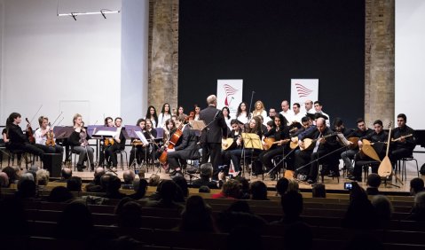 Interkulturelles Konzert: Das deutsch-türkische Jugendorchester in Berlin. Foto: Martin Hufner