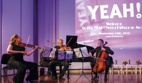 Das Fauré-Quartett führte durch die Gala. Foto: Mark Bollhorst