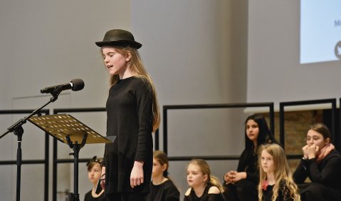 „Theorina – Zauberin der Musik“ mit dem Mädchenchor der Sing-Akademie Berlin. Foto: Maren Glockner