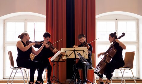 Das Barbican Quartet beim ersten Kammermusikfestival Regensburg. Foto: Juan Martin Koch