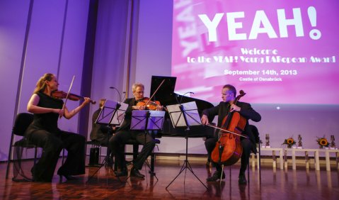 Das Fauré Quartett bei der YEAH! Gala.  Foto: Mark Bollhorst