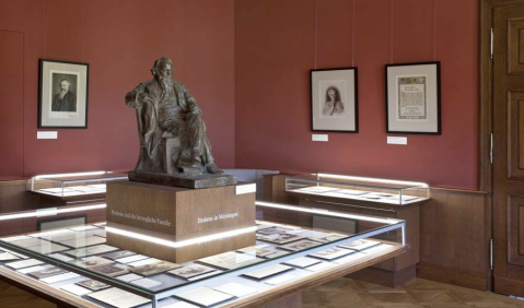 Schloss Altenstein: Ausstellungen Theaterherzog Georg II. Sachen-Meiningen und Komponist Johannes Brahms 2017. Foto: Thüringer Schlösser und Gärten