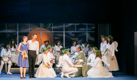 "Don Pasquale" im Münchner Cuvilliéstheater. Foto: Thomas Dashuber