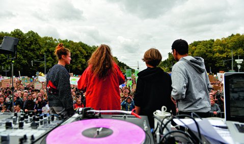 Keine Klimahymne auf Vinyl: Kundgebung zum globalen Klimastreik 2019. Foto: Jan Beck/Fridays For Future Deutschland