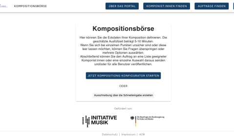 Kompositionsbörse des DKV - Screenshot 20.12.2023.