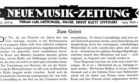 Neue Musik-Zeitung, 45. Jg., April 1924, Heft 1