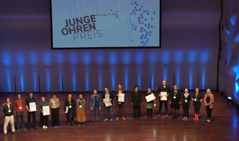 Die Preisträger des 15. Junge Ohren Preis. Foto: njo