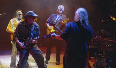 Ohne Glaubwürdigkeitsprobleme: CSNY in Neil Youngs Doku „Déjà vu“. Foto: 3sat