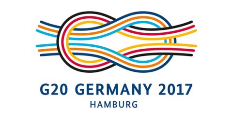 Logo G20-Gipfel in Hamburg.