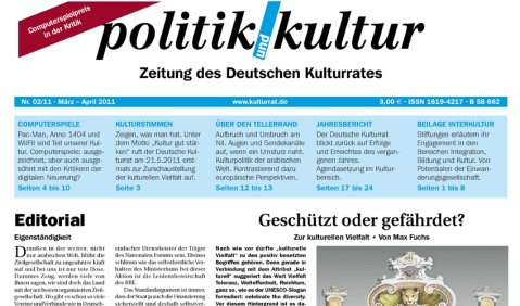 Soeben erschienen: politik und kultur 2/2011