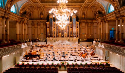 Tonhalle Zürich. Blick vom Balkon. Foto: Tonhalle Zürich